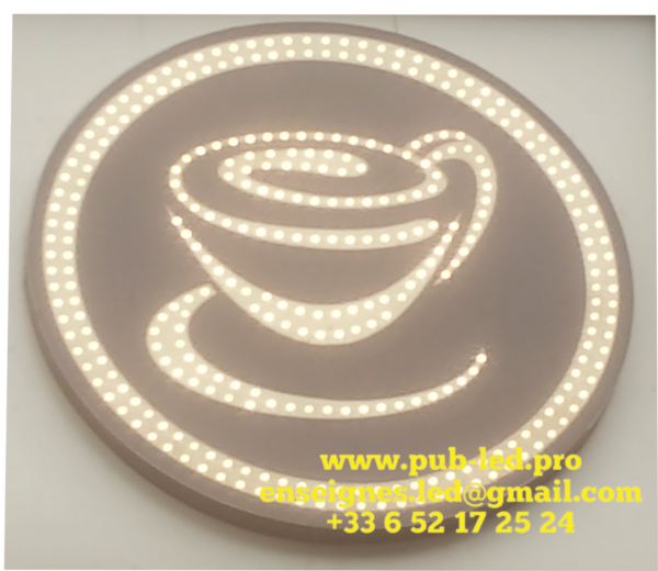 PANNEAU LED DOUBLE FACE EXTERNE CAFÉ ANIMÉ – Image 3