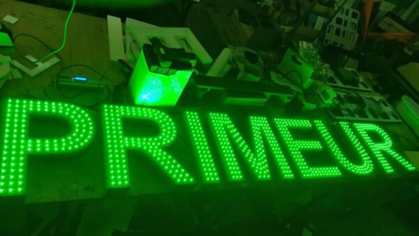 LETTRES BOITIERS 3D LED "PRIMEUR" ENSEIGNE EXTERNE 40CM + TRANSFO 400W