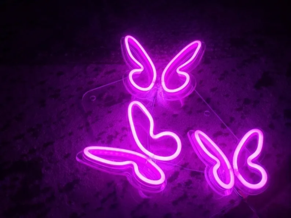 ENSEIGNE NÉON FLEX “PAPILLON”, CHOIX DE COULEURS ET DIMENSIONS