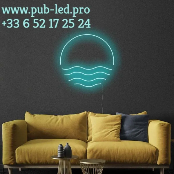 NÉON FLEX PERSONNALISÉ "LEVER DU SOLEIL" - ENSEIGNE LUMINEUSE – Image 4
