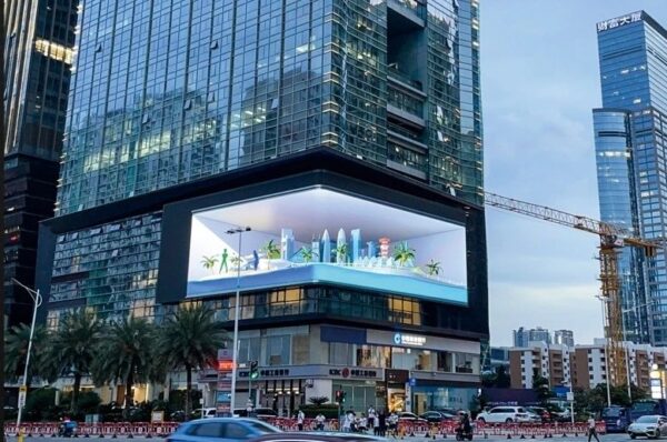 Écran Publicitaire LED 3D P10 Extérieur Programmable Très Lumineux 100x100 cm – Image 3