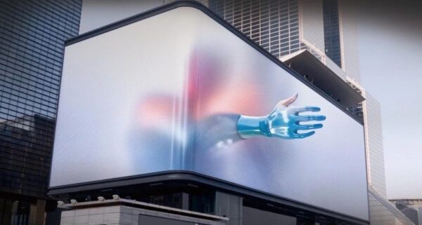 Écran Publicitaire LED 3D P3 Extérieur Programmable Très Lumineux 100x100 cm