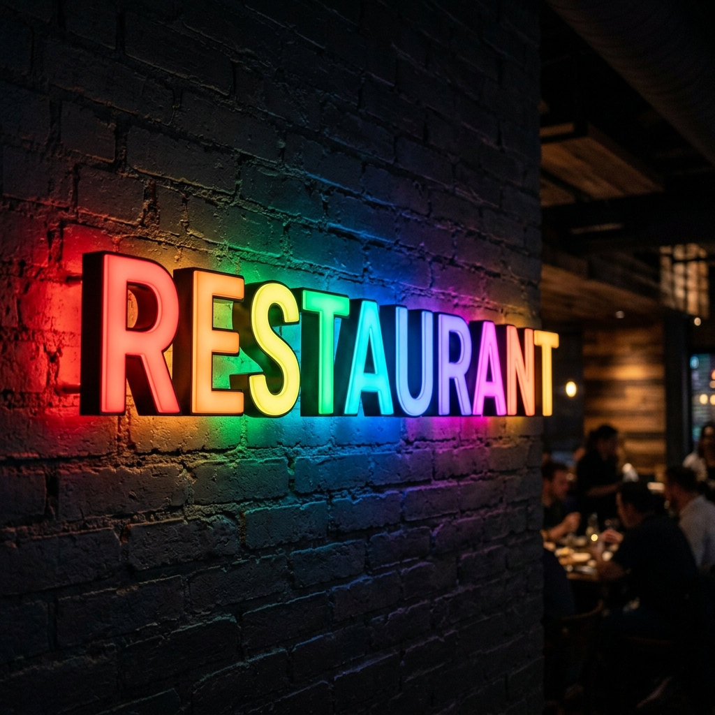 Lettres LED RGB 3D